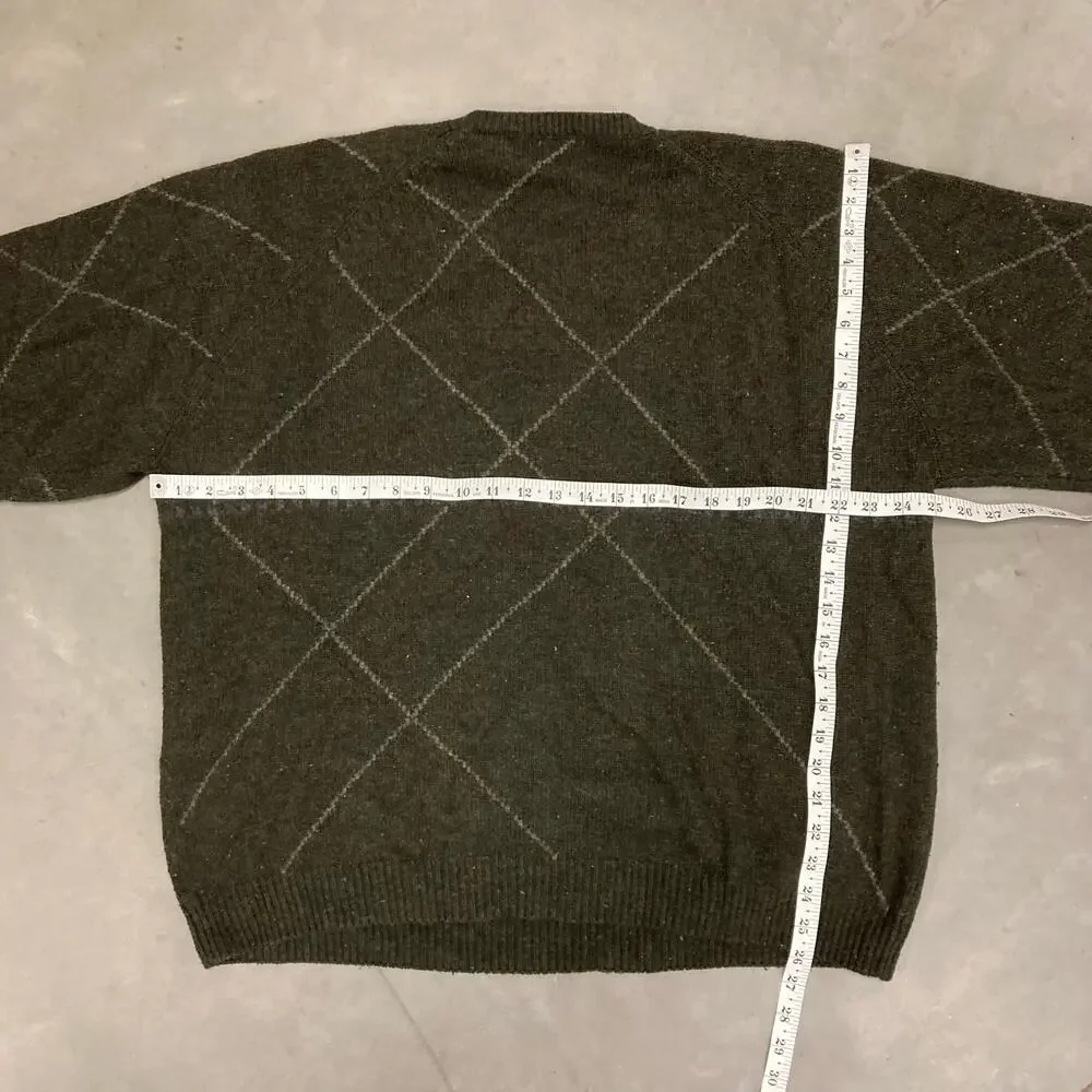 vintage patterned izod sweater